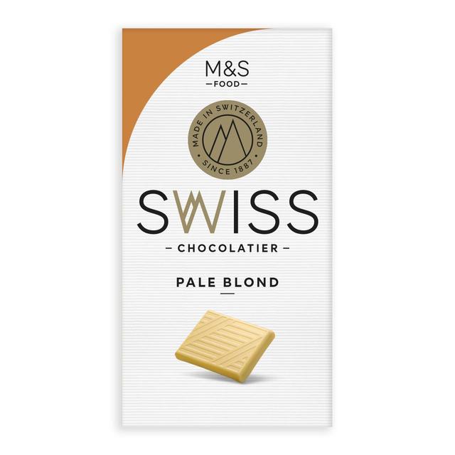 M&S Swiss Golden Blond Chocolate Bar 125g