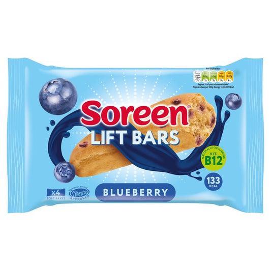 Soreen Lift Bars Blueberry 4 per pack