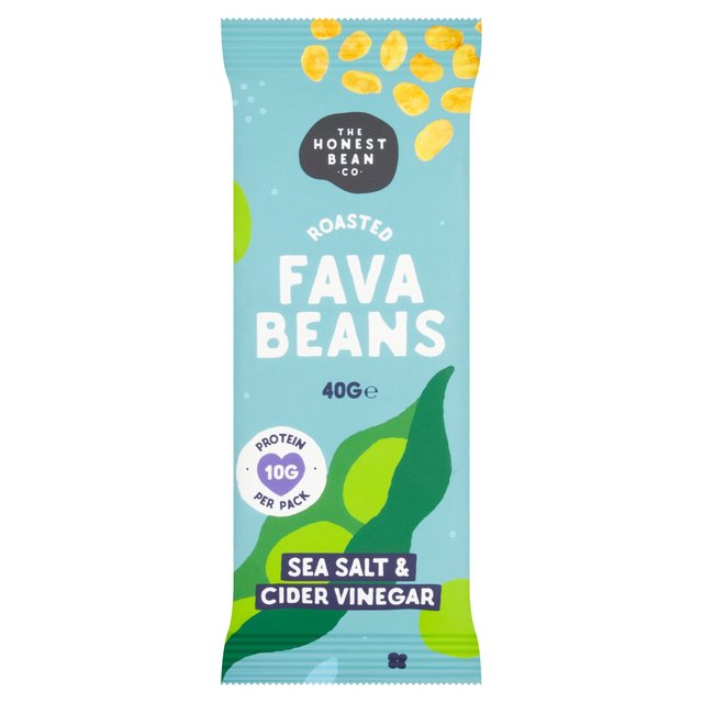 Honest Bean Co Roasted Fava Bean Sea Salt & Cider Vinegar 40g