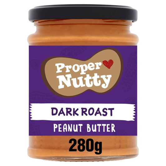 Proper Nutty Dark Roast Peanut Butter 280g
