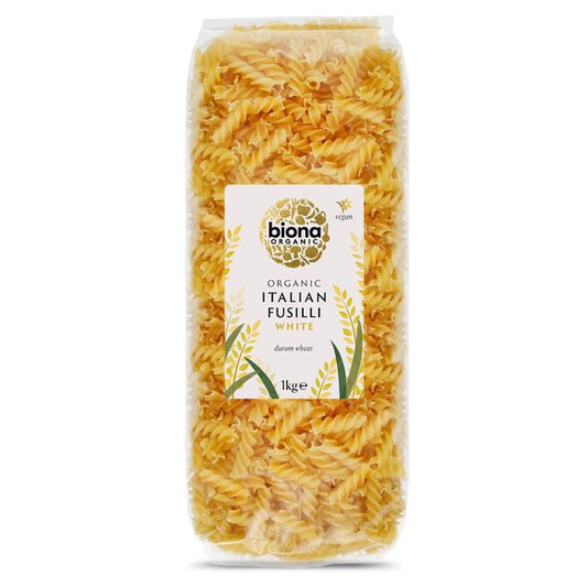 Biona Organic White Fusilli Pasta 1kg