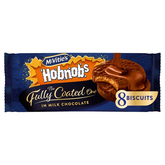 McVitie's Hobnobs Biscuits The Fully Coated One in Milk Chocolate 158g