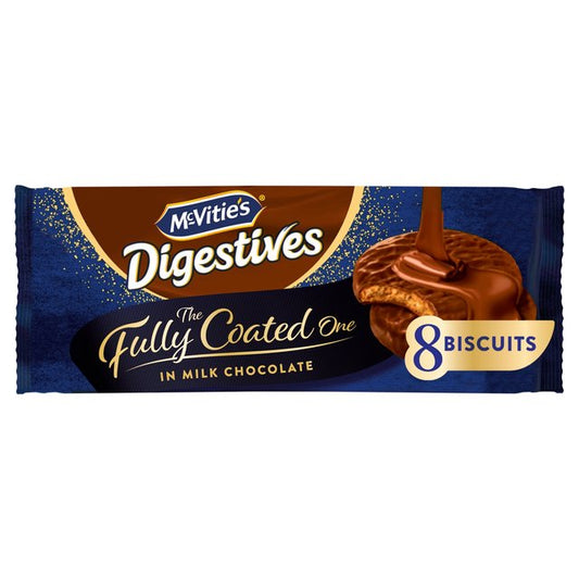 McVitie's Digestives Biscuits The Fully Coated One in Milk Chocolate 8 per pack