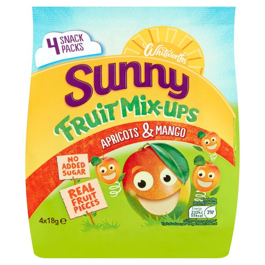 Whitworths Sunny Mix Ups Apricot and Mango 4 x 18g