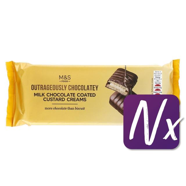 M&S Milk Chocolate Coated Custard Cream 162g