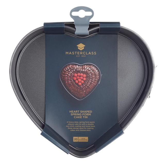 MasterClass Non-Stick Spring Form Heart Shape Cake Tin N/A
