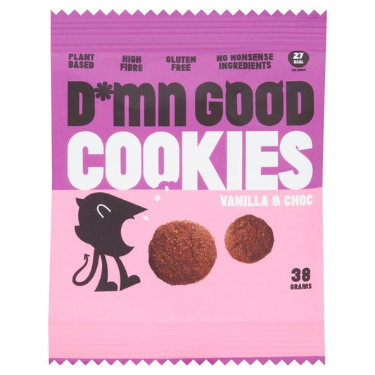 DAMN GOOD Vanilla & Choc Chip Cookies 38g