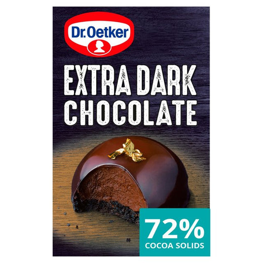 Dr. Oetker Extra Dark Cooking Chocolate Bar 100g