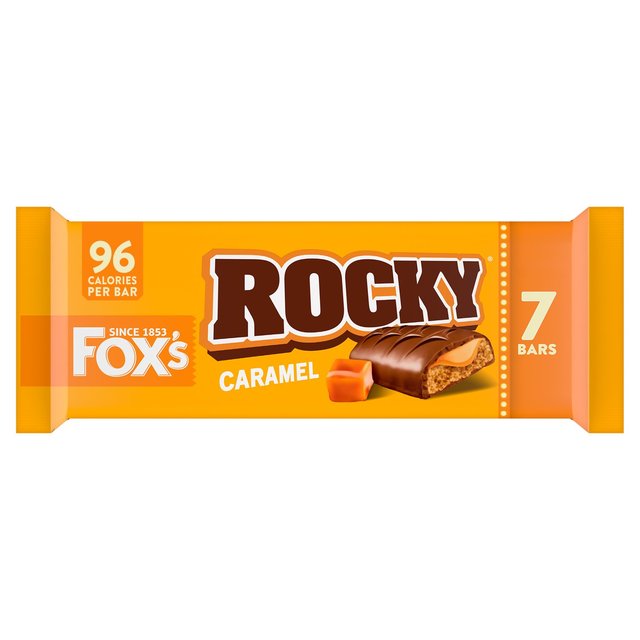 Fox's Rocky Caramel Biscuit Bars Multipack 7 x 19g