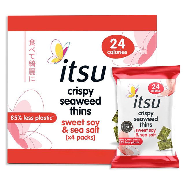 Itsu Seaweed Thins Sweet Soy & Sea Salt Multipack 4 per pack