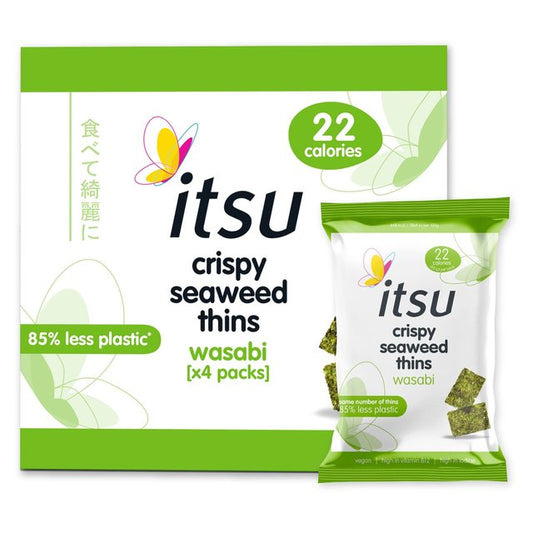 Itsu Wasabi Seaweed Thins Multipack 4 per pack