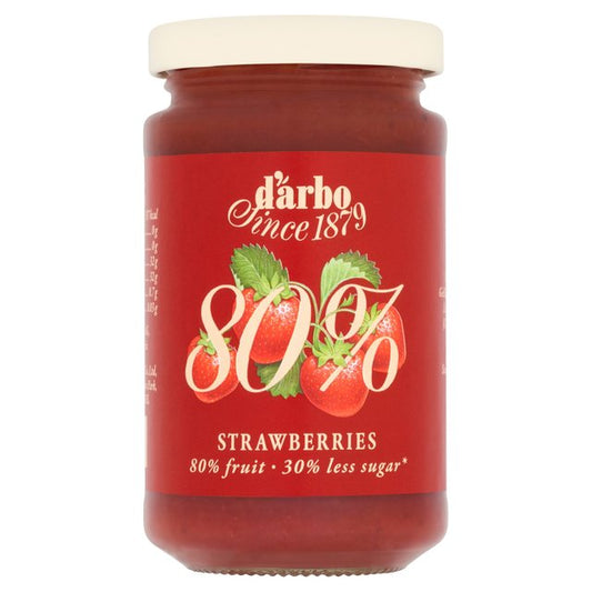 Darbo Strawberry 80% Fruit (30% less sugar) 250g