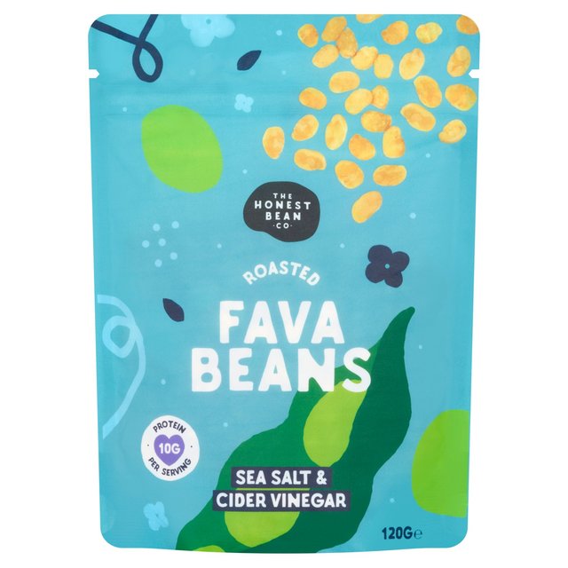 Honest Bean Roasted Fava Beans Sea Salt & Cider Vinegar 120g