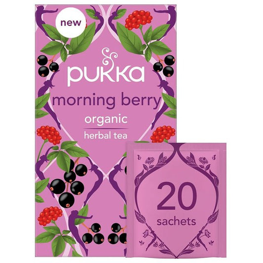 Pukka Teas Organic Morning Berry 20 tea bags 20 per pack