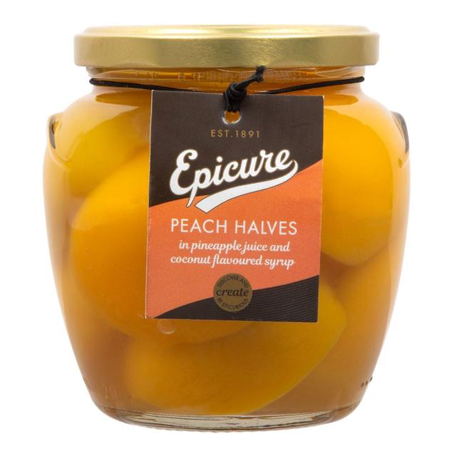 Epicure Mediterranean Peach Halves in Pineapple & Coconut Syrup 550g