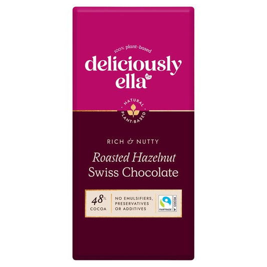 Deliciously Ella Roasted Hazelnut Swiss Chocolate 80g