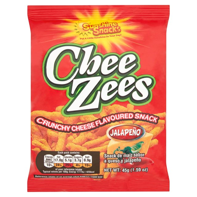 Cheezees Small Jalapeno Flavour 45g