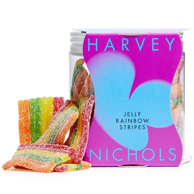 Harvey Nichols Rainbow Stripes Jelly Sweets 175g