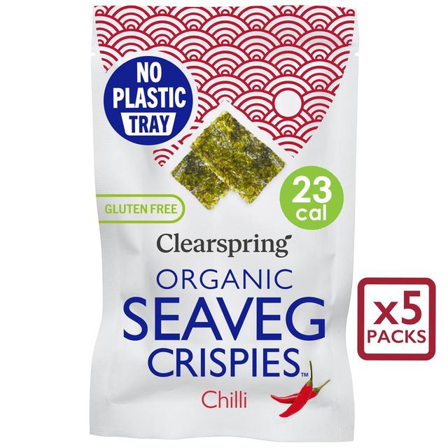 Clearspring Organic Seaveg Crispies Multipack - Chilli 5 x 4g