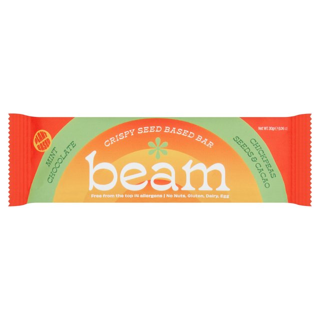 Beam Crispy Seed Based Bar Mint Chocolate 30g