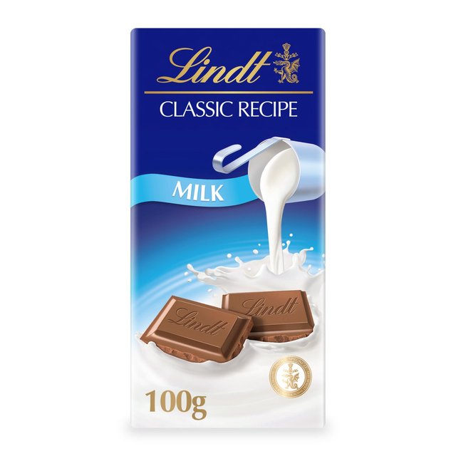 Lindt Classic Recipe Milk Chocolate Bar 100g