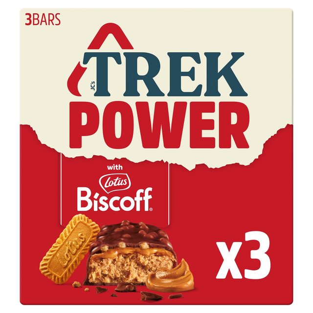 TREK Power Lotus Biscoff Protein Bars Multipack 3 x 44g