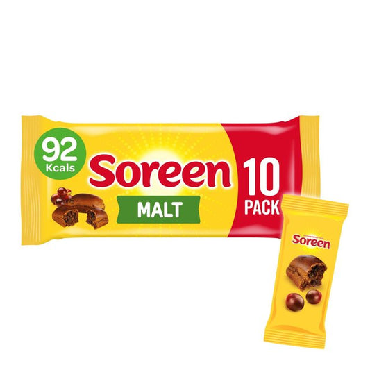 Soreen 10 Individually Wrapped Malt Lunchbox Loaves 10 per pack