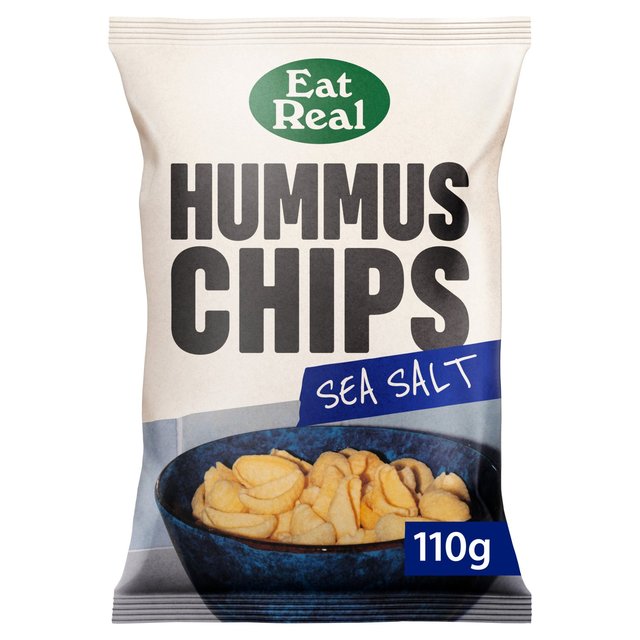 Eat Real Hummus Chips Sea Salt Sharing 110g