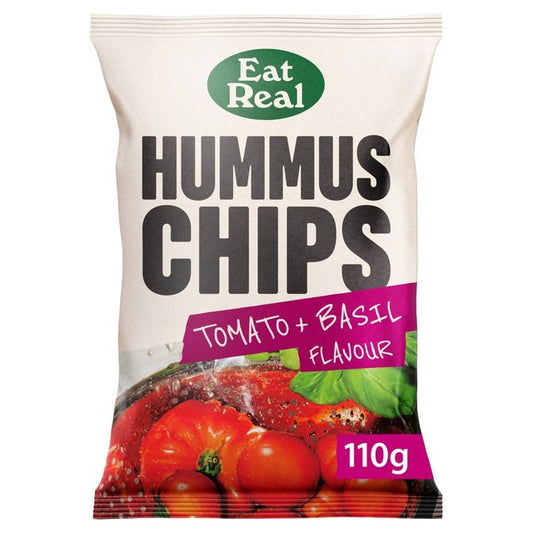 Eat Real Hummus Chips Tomato & Basil Sharing 110g