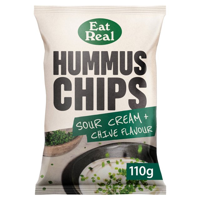 Eat Real Hummus Chips Sour Cream & Chive Sharing 110g