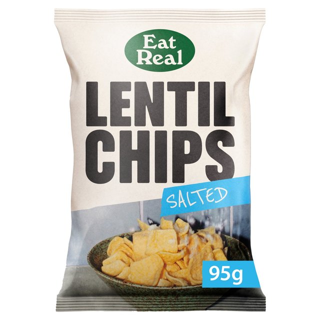 Eat Real Lentil Chips Salted Sharing 95g