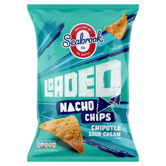 Seabrook Loaded Nacho Chips Sour Cream & Chipotle Sharing Bag 130g