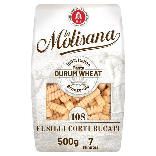 La Molisana Fusilli Corti Bucati Pasta No.108 500g