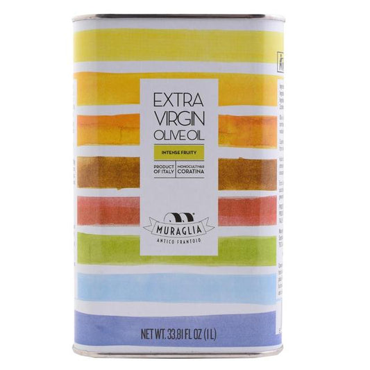 Muraglia Rainbow Tin Intense Fruity Coratina Extra Virgin Olive Oil 1L