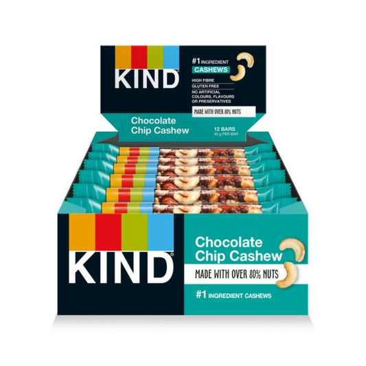 KIND Chocolate Chip Cashew Snack Bar 12 x 40g