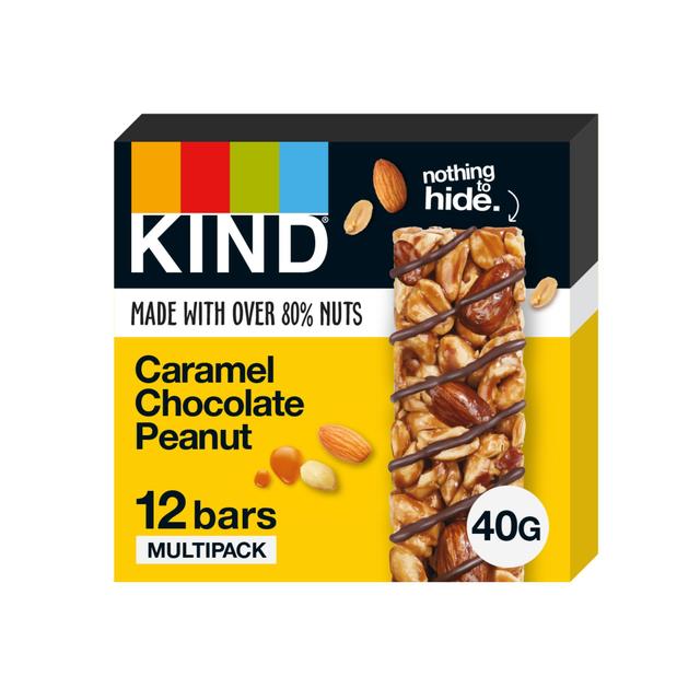 KIND Caramel Chocolate Peanut 12 Bar Pack 12 x 40g