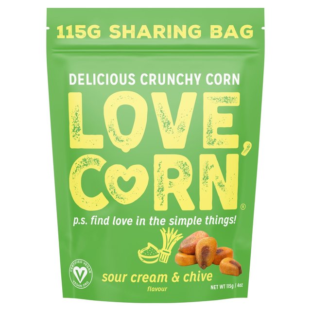 LOVE CORN Sour Cream & Chive Crunchy Corn 115g