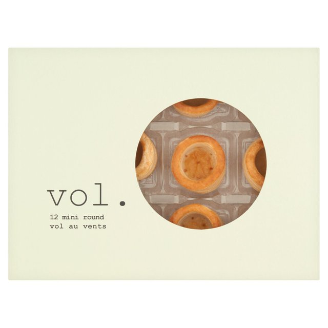 Vol Mini Round Vol Au Vent Cases 12 per pack