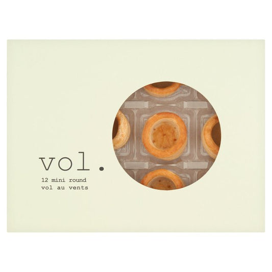 Vol Mini Round Vol Au Vent Cases 12 per pack