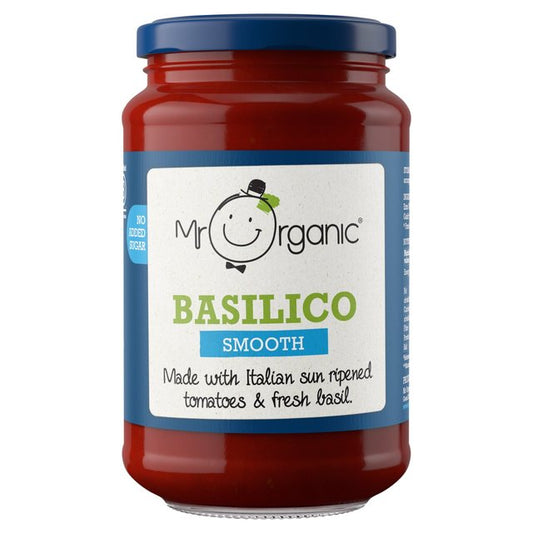 Mr Organic Smooth Basilico Pasta Sauce 350g