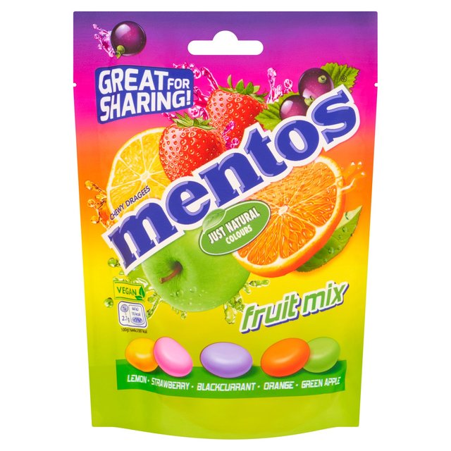 Mentos Fruit Mix Pouch Bag 140g