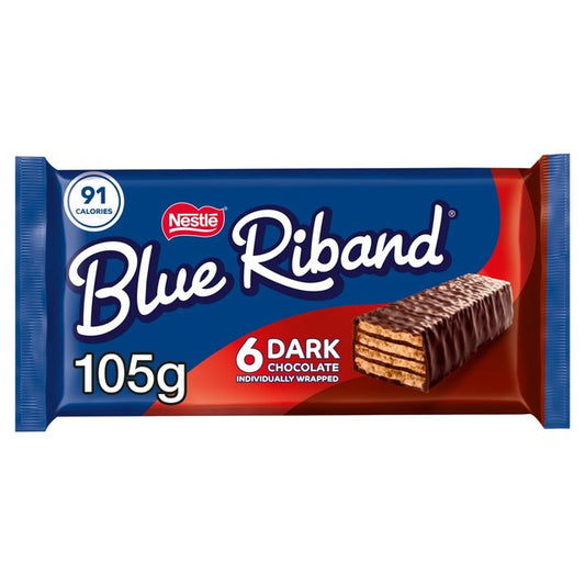 Blue Riband Dark Chocolate Biscuit Bars Multipack 6 x 17.5g