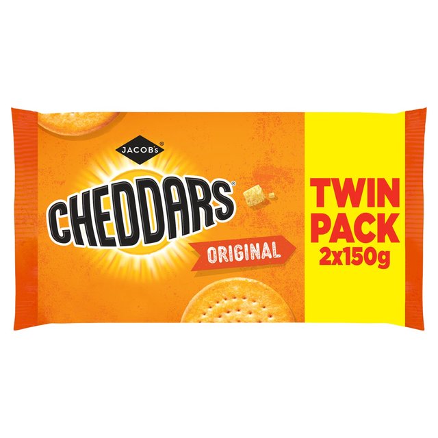 Jacob's Baked Cheddars Cheese Biscuits Twin Pack 2x150g, 300g 2 x 150g