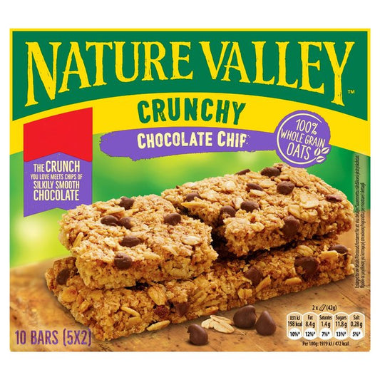 Nature Valley Crunchy Chocolate Chip Cereal Bars 5 x 42g