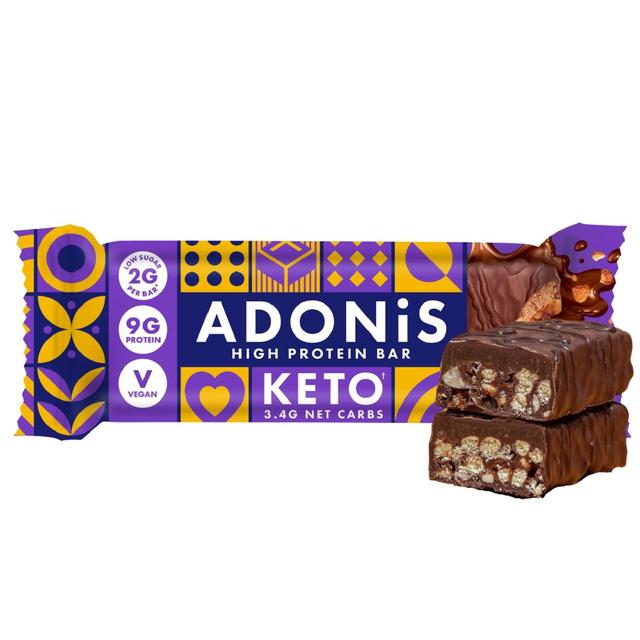 ADONiS Double Choc Crisp Keto Protein Bar 45g