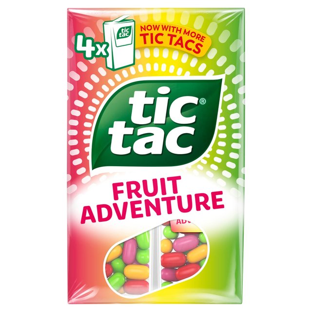 Tic Tac 4 x 18g Fruit Adventure 4 x 18g