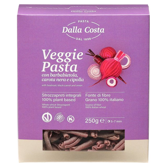 Dalla Costa Veggie pasta with beetroot, black carrot and onion 250g