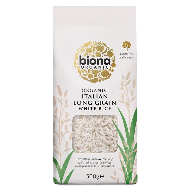 Biona Organic Long Grain Italian White Rice 500g