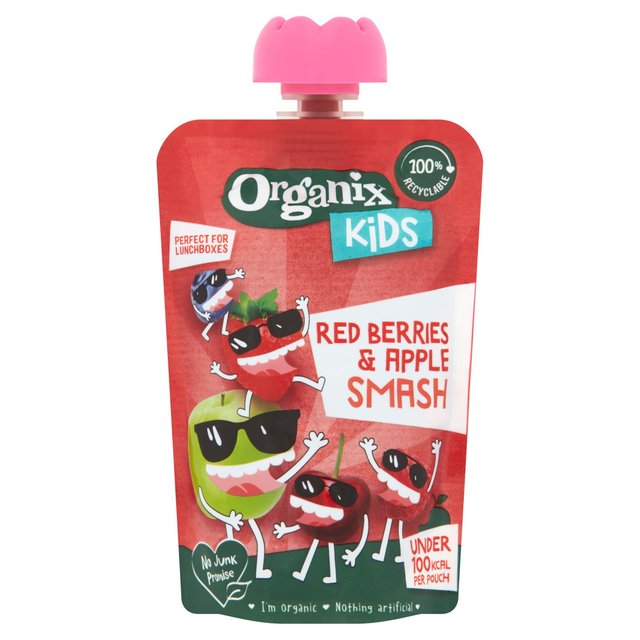 Organix KIDS Red Berries & Apple Smash Pouch 100g