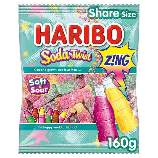 Haribo Soda Twist Zing Share Bag 160g